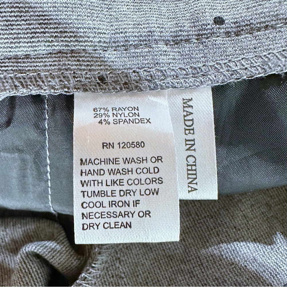 Amanda + Chelsea Grey/Black Polkadot Drawstring Pants With Pockets Sz 12 NEW - Picture 9 of 10